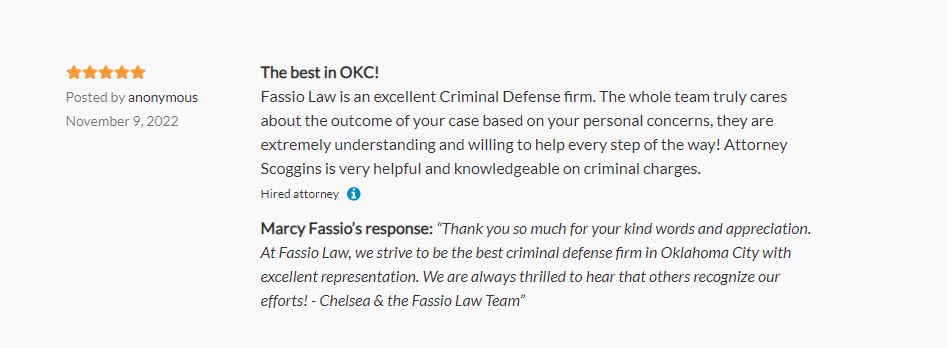 oklahoma city criminal defense attorney best review
